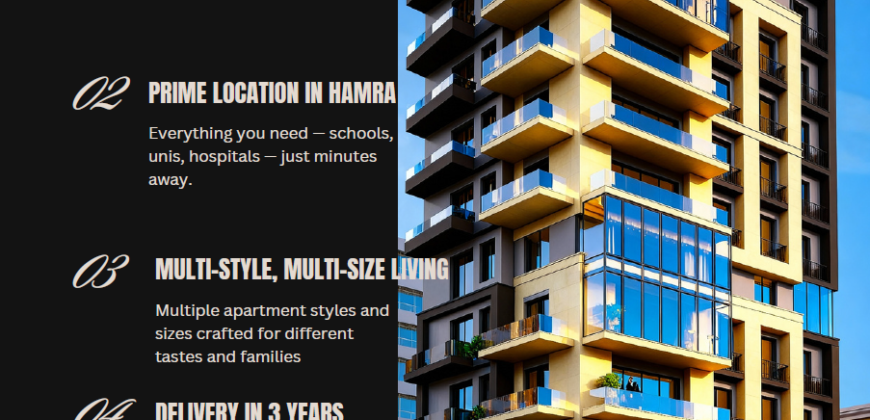 For Sale: Under Construction Project in Hamra
